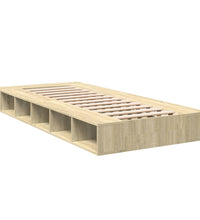 Bettgestell Sonoma-Eiche 100x200 cm Holzwerkstoff