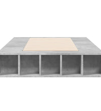 Bettgestell Betongrau 100x200 cm Holzwerkstoff