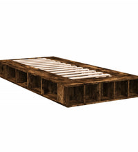 Bettgestell Räuchereiche 100x200 cm Holzwerkstoff