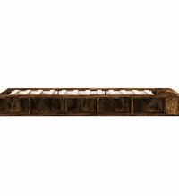 Bettgestell Räuchereiche 100x200 cm Holzwerkstoff