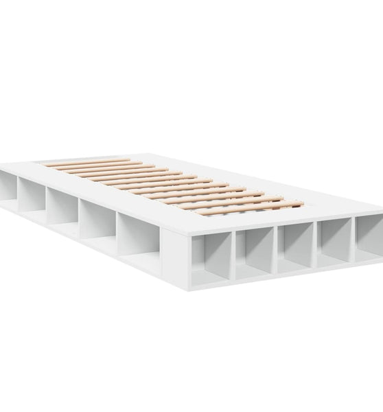 Bettgestell Weiß 90x200 cm Holzwerkstoff