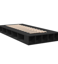 Bettgestell Schwarz 90x200 cm Holzwerkstoff
