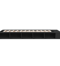 Bettgestell Schwarz 90x200 cm Holzwerkstoff