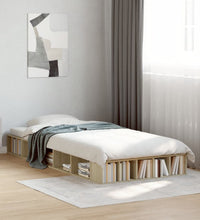 Bettgestell Sonoma-Eiche 90x200 cm Holzwerkstoff