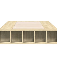 Bettgestell Sonoma-Eiche 90x200 cm Holzwerkstoff