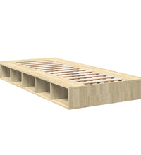 Bettgestell Sonoma-Eiche 90x200 cm Holzwerkstoff