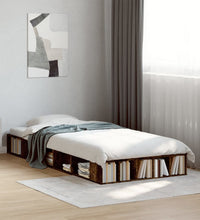 Bettgestell Räuchereiche 90x200 cm Holzwerkstoff