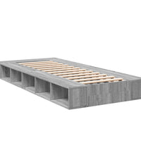 Bettgestell Grau Sonoma 90x200 cm Holzwerkstoff