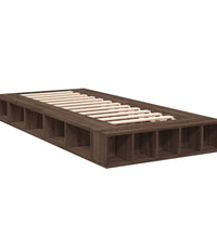 Bettgestell Braun Eichen-Optik 90x200 cm Holzwerkstoff