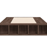 Bettgestell Braun Eichen-Optik 90x200 cm Holzwerkstoff