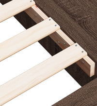 Bettgestell Braun Eichen-Optik 90x200 cm Holzwerkstoff