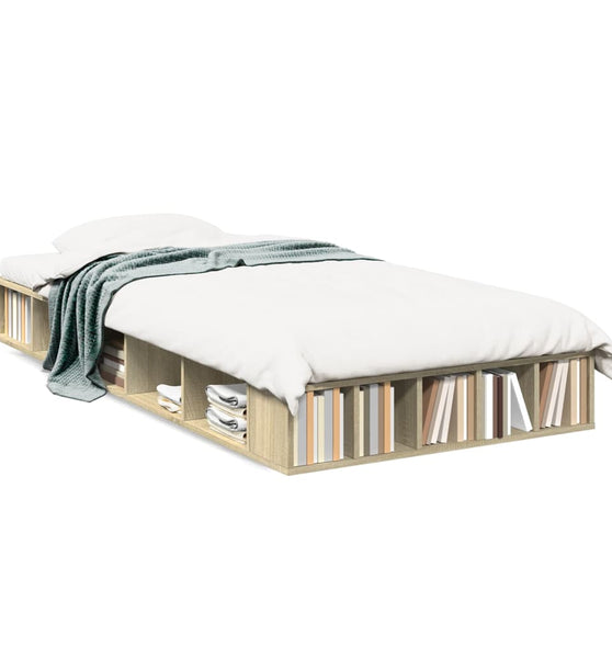 Bettgestell Sonoma-Eiche 90x190 cm Holzwerkstoff