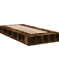 Bettgestell Räuchereiche 90x190 cm Holzwerkstoff