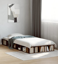 Bettgestell Räuchereiche 90x190 cm Holzwerkstoff