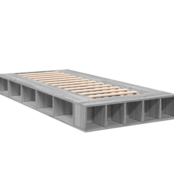 Bettgestell Grau Sonoma 90x190 cm Holzwerkstoff