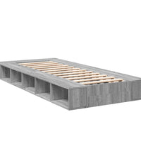 Bettgestell Grau Sonoma 90x190 cm Holzwerkstoff