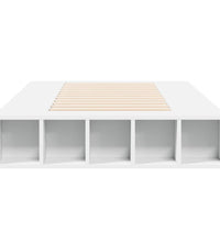 Bettgestell Weiß 75x190 cm Holzwerkstoff