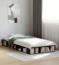 Bettgestell Schwarz 75x190 cm Holzwerkstoff