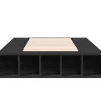 Bettgestell Schwarz 75x190 cm Holzwerkstoff