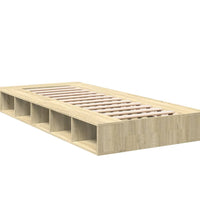 Bettgestell Sonoma-Eiche 75x190 cm Holzwerkstoff