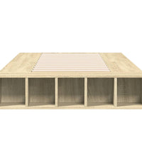 Bettgestell Sonoma-Eiche 75x190 cm Holzwerkstoff