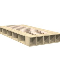 Bettgestell Sonoma-Eiche 75x190 cm Holzwerkstoff