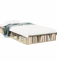 Bettgestell Sonoma-Eiche 75x190 cm Holzwerkstoff