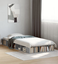 Bettgestell Betongrau 75x190 cm Holzwerkstoff