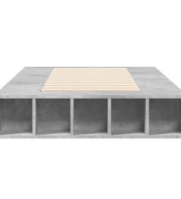 Bettgestell Betongrau 75x190 cm Holzwerkstoff