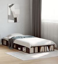 Bettgestell Braun Eichen-Optik 75x190 cm Holzwerkstoff