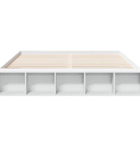 Bettgestell Weiß 200x200 cm Holzwerkstoff