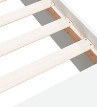 Bettgestell Weiß 200x200 cm Holzwerkstoff