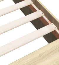 Bettgestell Sonoma-Eiche 200x200 cm Holzwerkstoff