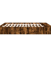 Bettgestell Räuchereiche 200x200 cm Holzwerkstoff