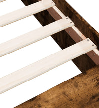 Bettgestell Räuchereiche 200x200 cm Holzwerkstoff