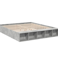Bettgestell Betongrau 180x200 cm Holzwerkstoff