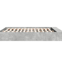 Bettgestell Betongrau 180x200 cm Holzwerkstoff