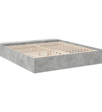 Bettgestell Betongrau 180x200 cm Holzwerkstoff