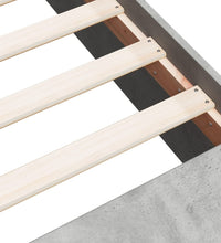 Bettgestell Betongrau 180x200 cm Holzwerkstoff