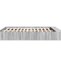 Bettgestell Grau Sonoma 180x200 cm Holzwerkstoff