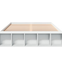 Bettgestell Weiß 160x200 cm Holzwerkstoff