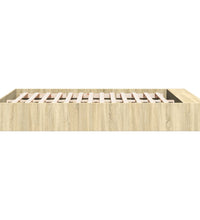 Bettgestell Sonoma-Eiche 160x200 cm Holzwerkstoff