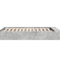 Bettgestell Betongrau 160x200 cm Holzwerkstoff