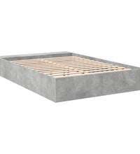 Bettgestell Betongrau 160x200 cm Holzwerkstoff