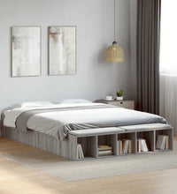 Bettgestell Grau Sonoma 160x200 cm Holzwerkstoff