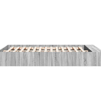 Bettgestell Grau Sonoma 160x200 cm Holzwerkstoff