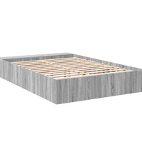 Bettgestell Grau Sonoma 160x200 cm Holzwerkstoff