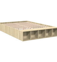 Bettgestell Sonoma-Eiche 150x200 cm Holzwerkstoff