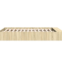 Bettgestell Sonoma-Eiche 150x200 cm Holzwerkstoff