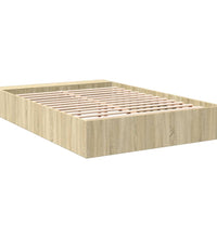 Bettgestell Sonoma-Eiche 150x200 cm Holzwerkstoff